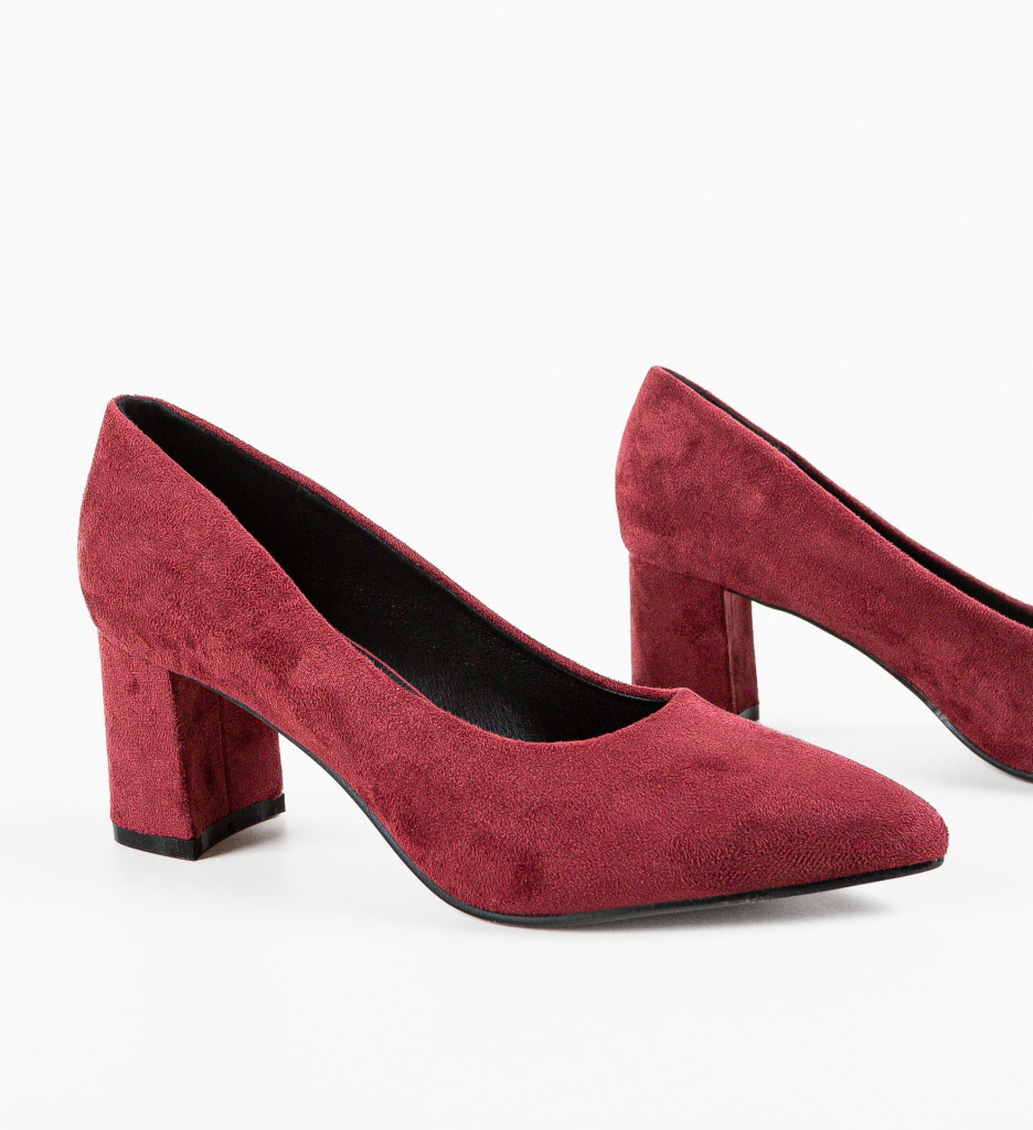 Pantofi Brook Grena - Toc Elegant pentru Ocazii - imagine 8