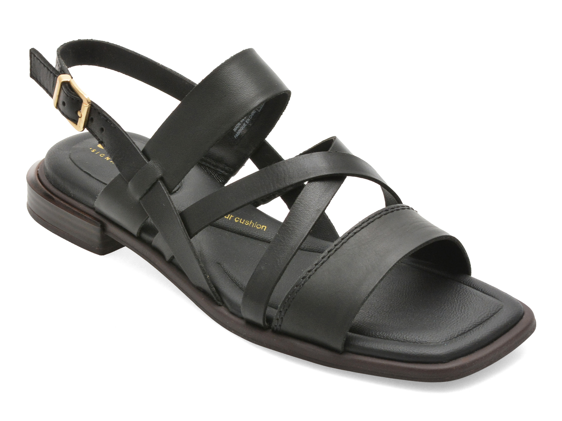 Sandale Clarks ARIANY STRAP, Piele Naturală, Negru