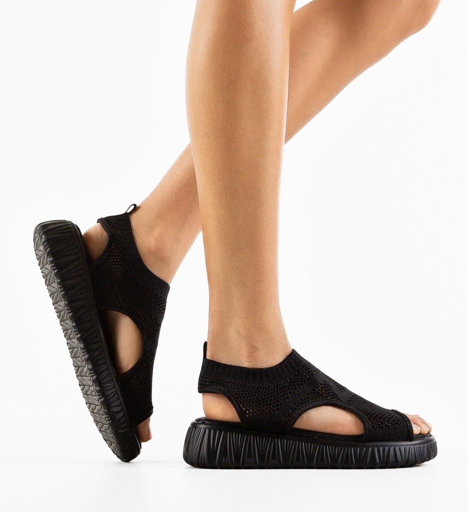Sandale Existega Negre | Eleganță și Confort