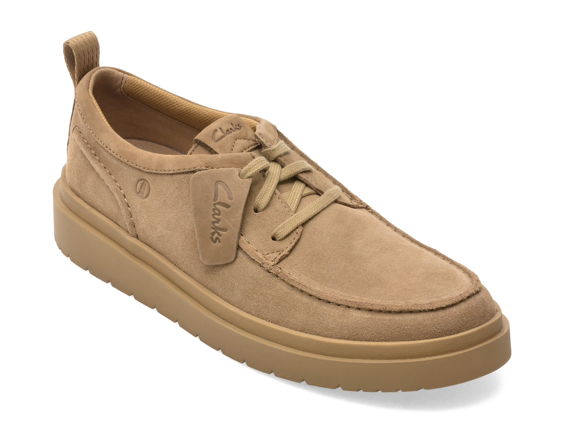 Mocasini Clarks Gri Piele Intarsă - Confort Premium - imagine 2
