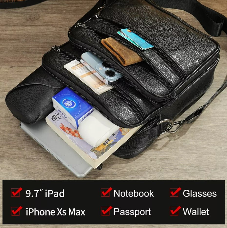 Geanta Umar Barbati Piele Naturala | Oem Elio - imagine 7