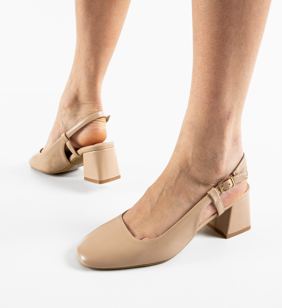 Pantofi Casual Dama Fraser Bej | Confort & Stil - imagine 3