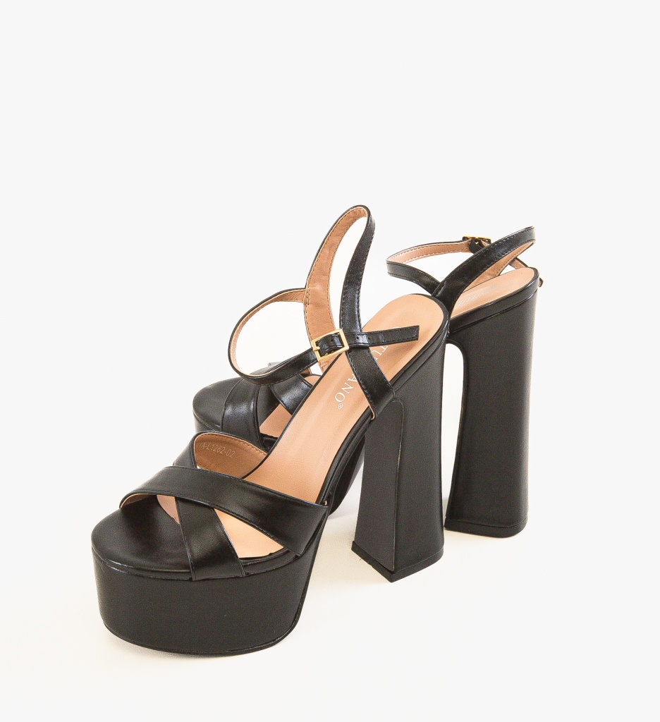 Sandale cu Toc Donna Negre - Eleganță Asigurată - imagine 10