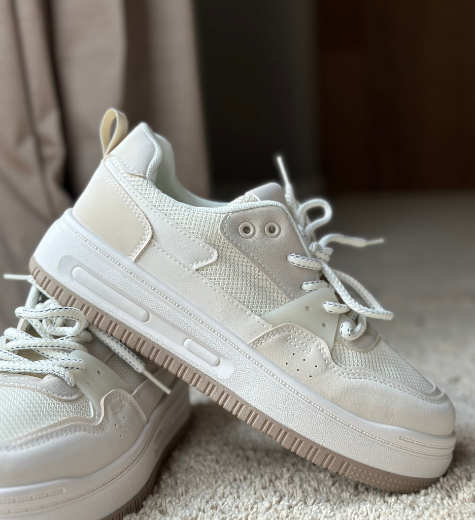 Sneakers Dama Yijun Bej - Confort și Stil - imagine 4