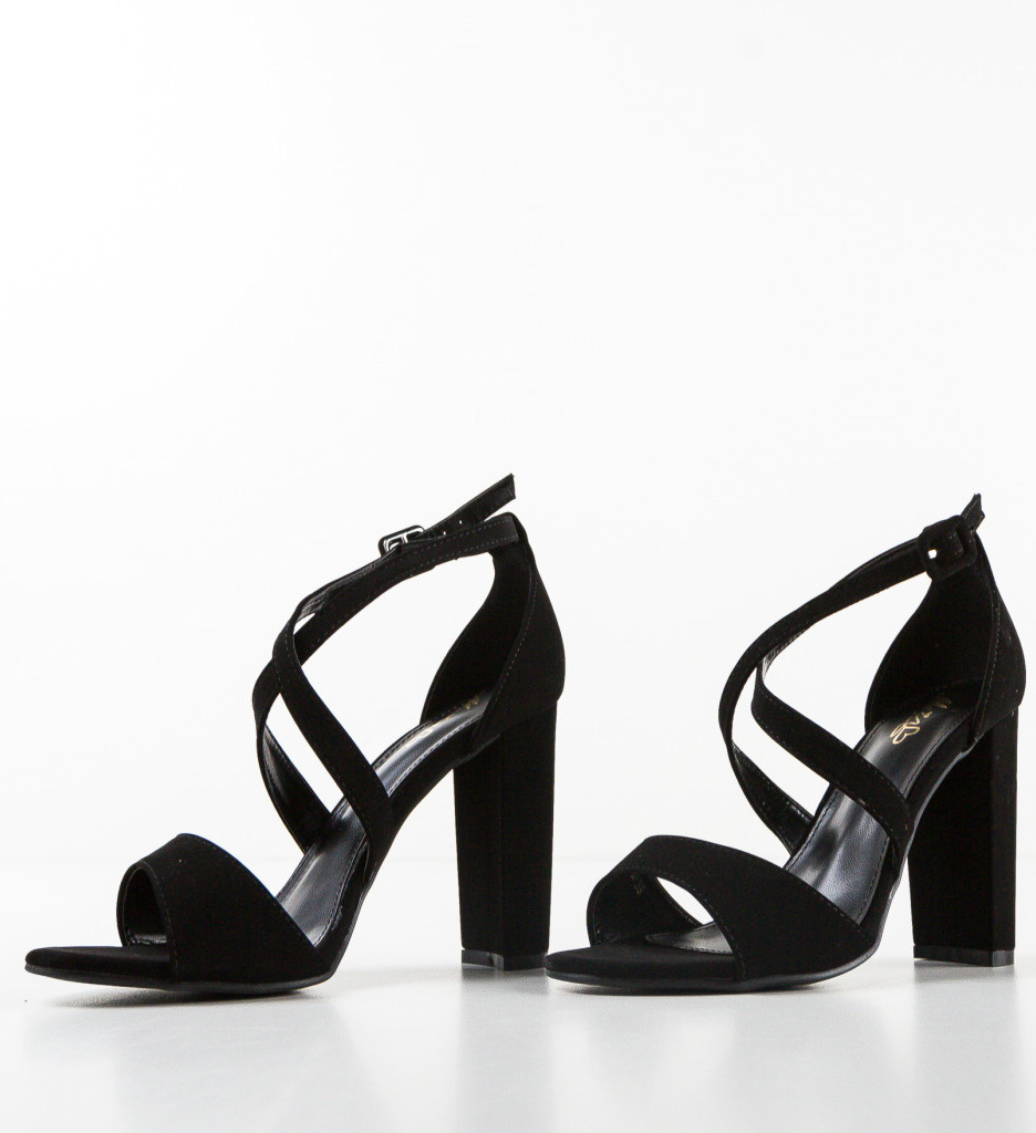 Sandale cu Toc Adeline Negre - Eleganță și Stil - imagine 6