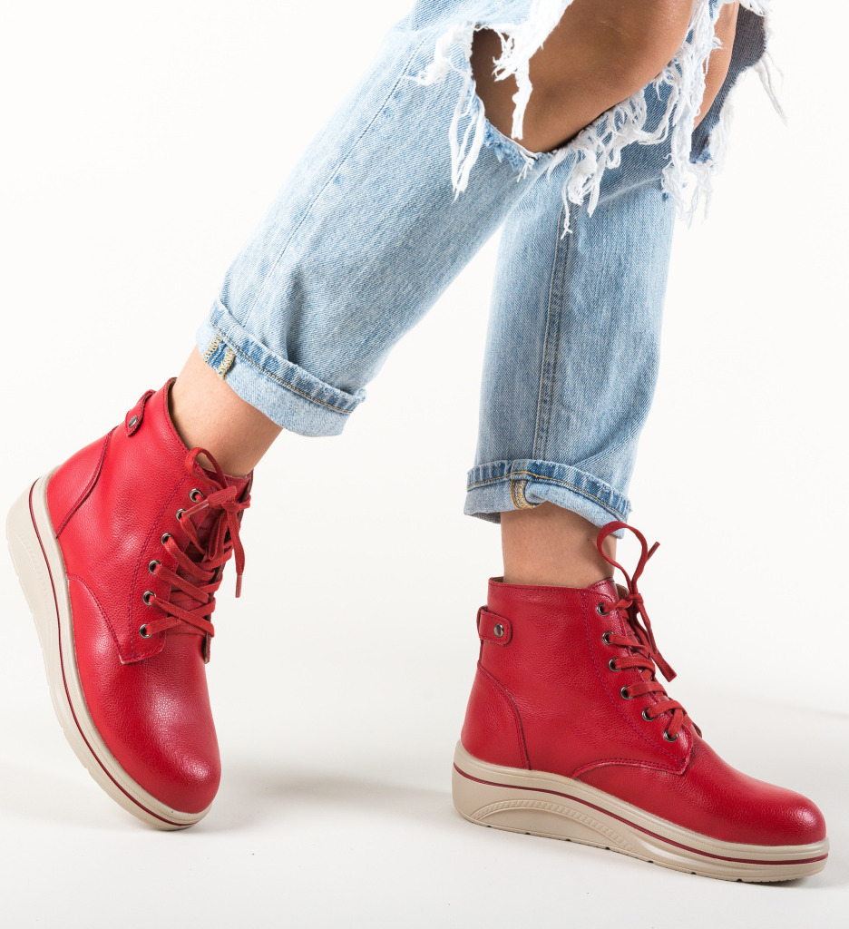 Pantofi Casual Lakiob Rosii - Confort & Stil - imagine 2