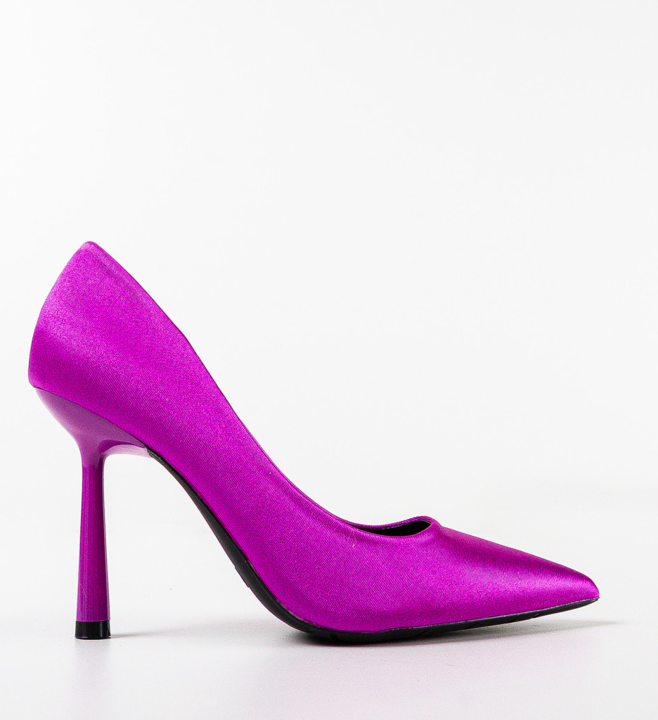 Pantofi Toc Emmett Mov Eleganți - imagine 4