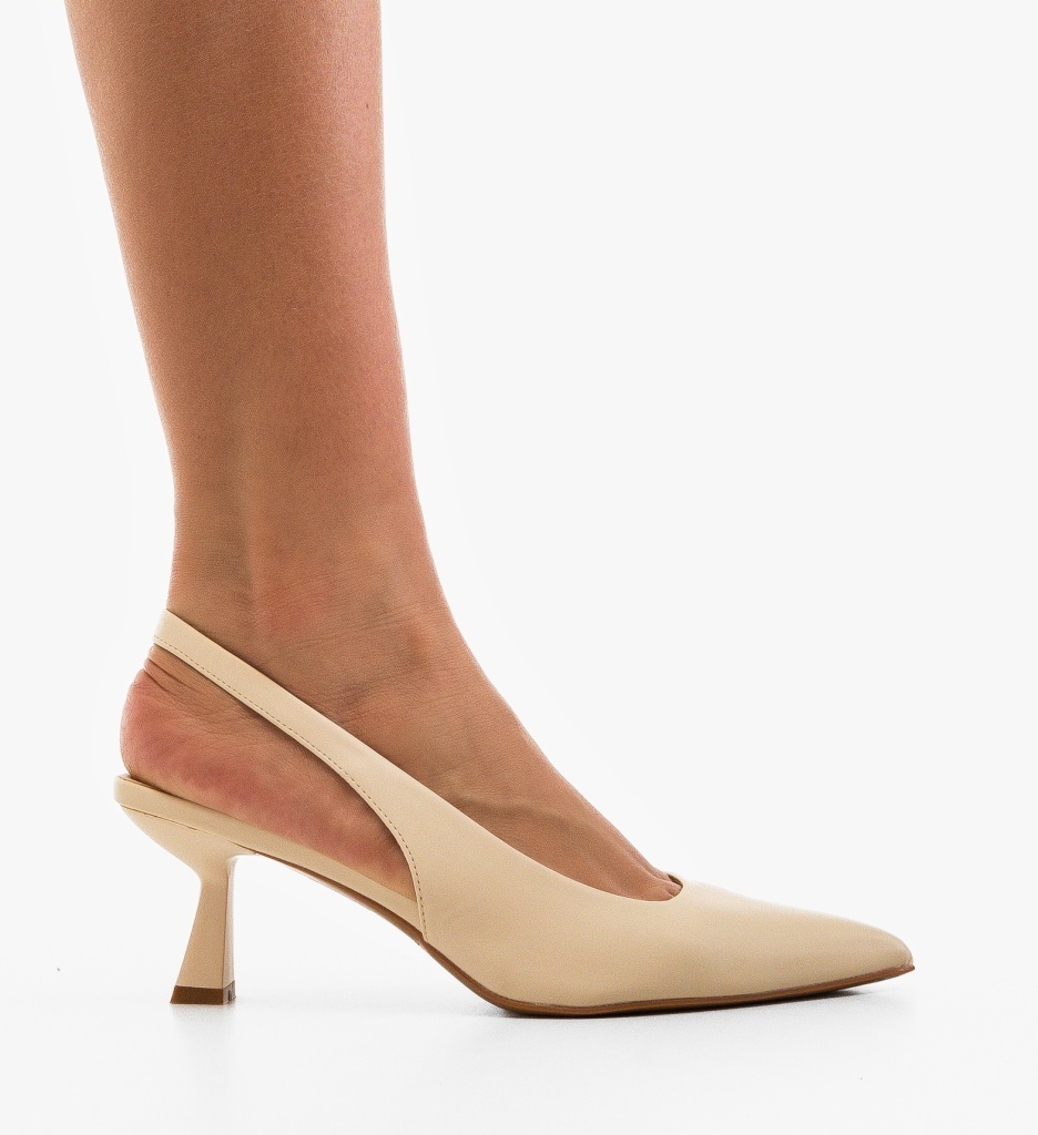 Pantofi Dama Massey Bej Eleganti - imagine 3