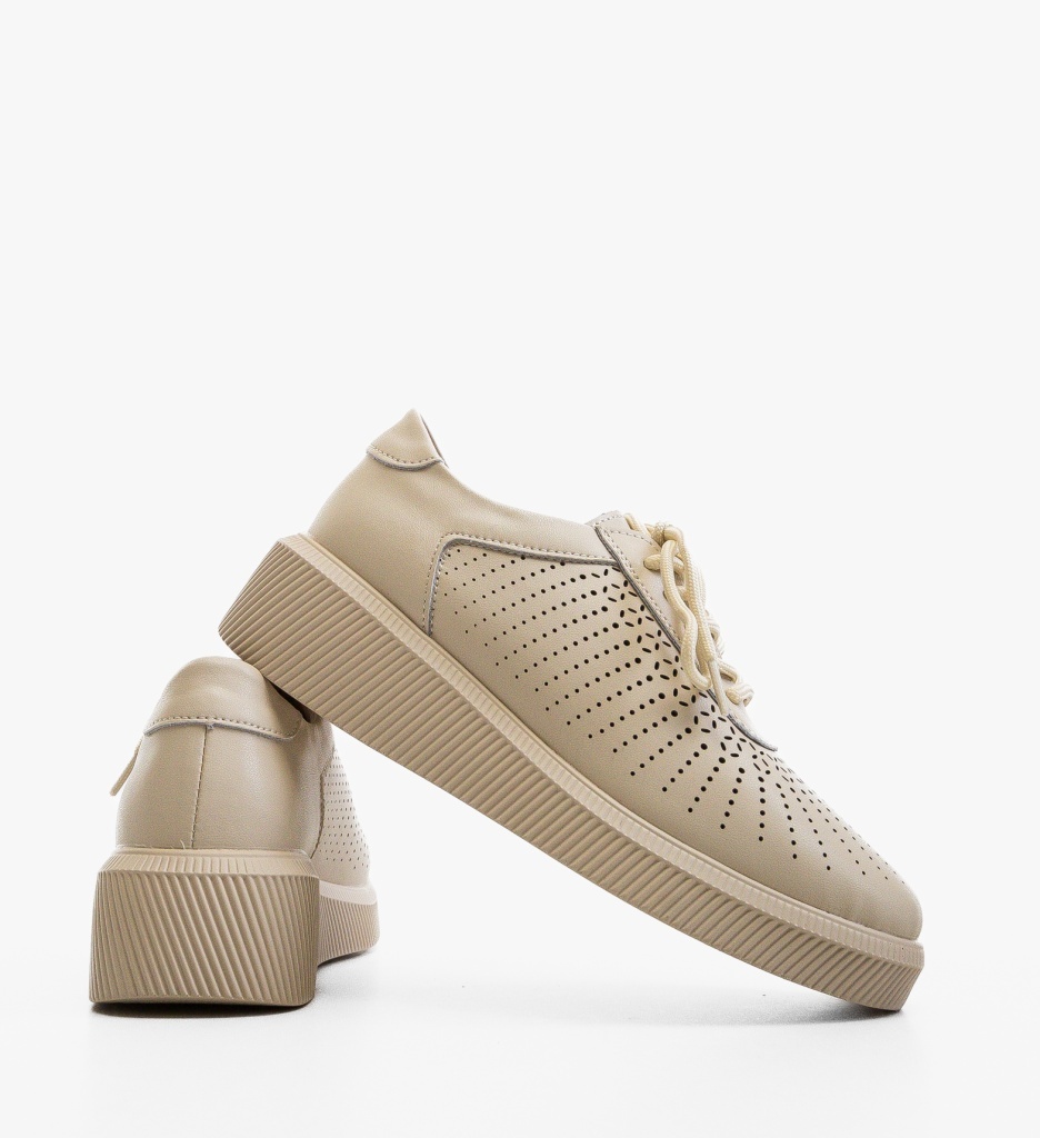Pantofi Casual Lehe Bej – Confort și Stil - imagine 2