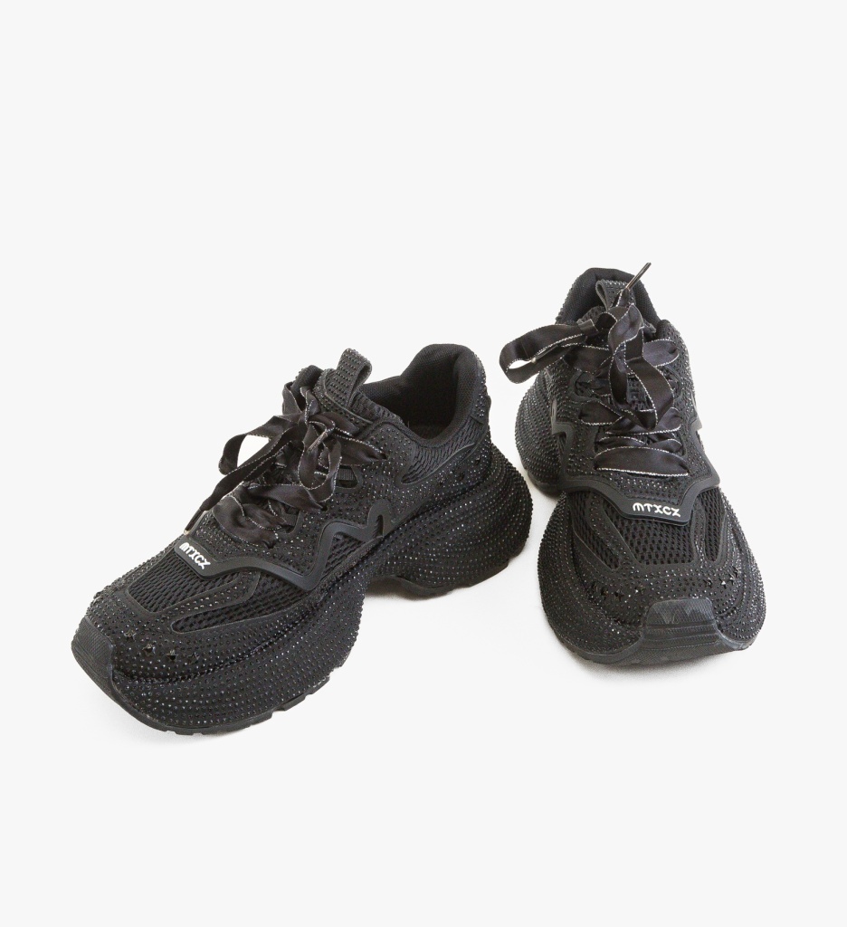 Sneakers Dama Talon Negri - Stil și Confort Urban - imagine 2