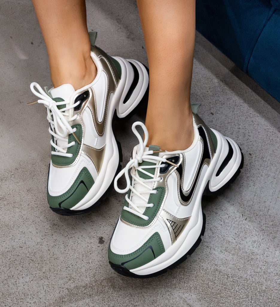 Sneakers Dama Kaya Verzi - Confort și Stil - imagine 2