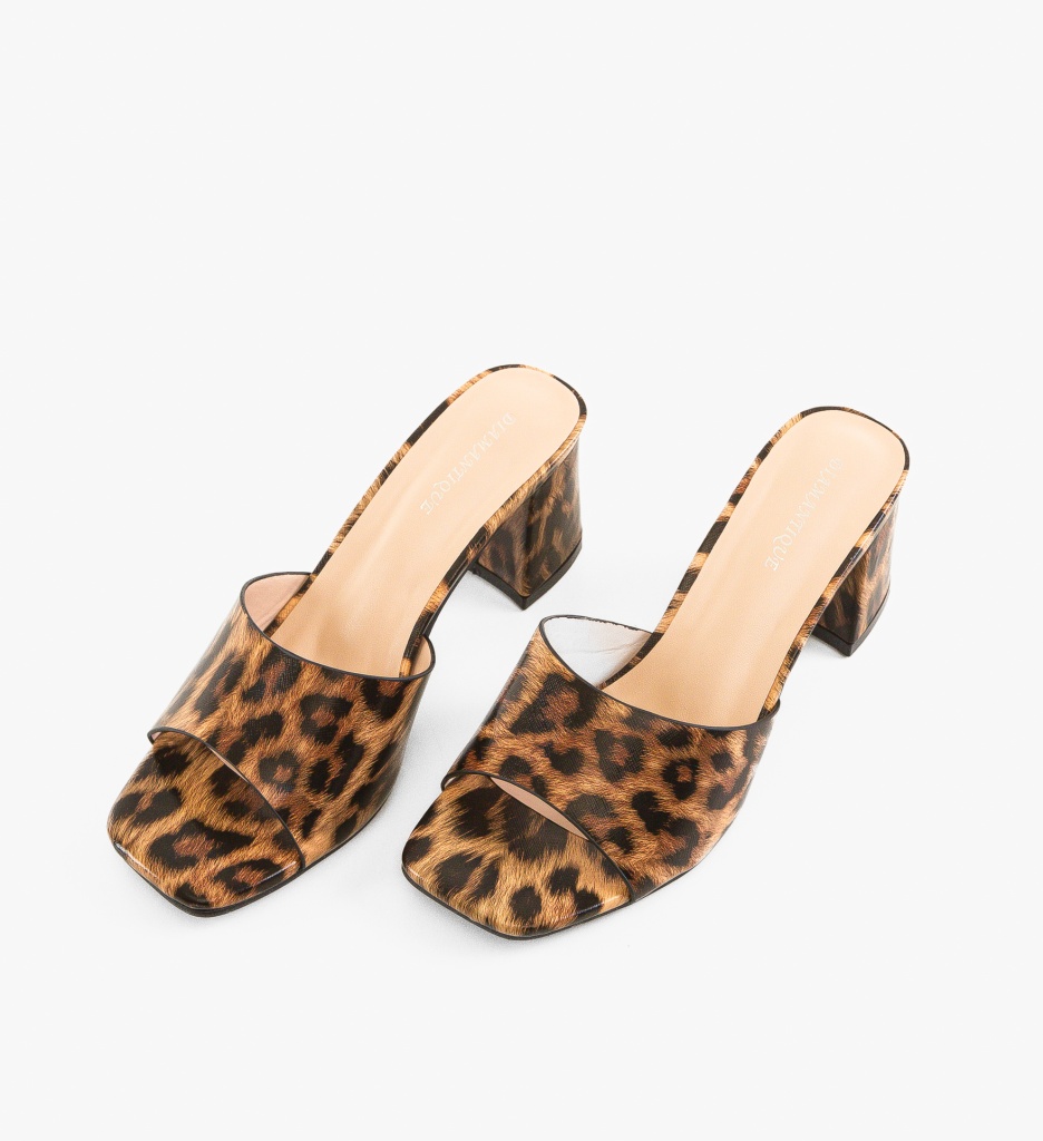 Saboti dama Marwa Animal Print - Eleganță maximă - imagine 5