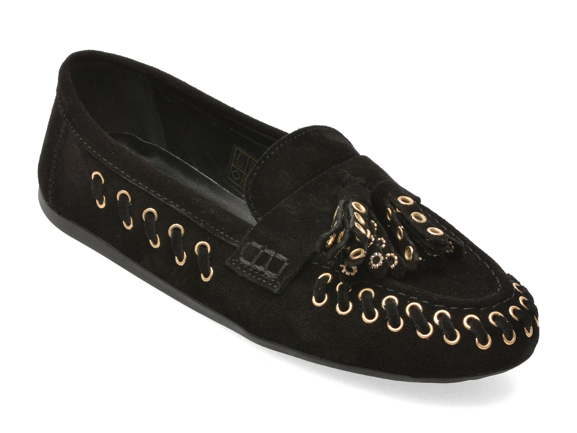 Mocasini EPICA Negri Piele Întoarsă | Confort & Eleganță