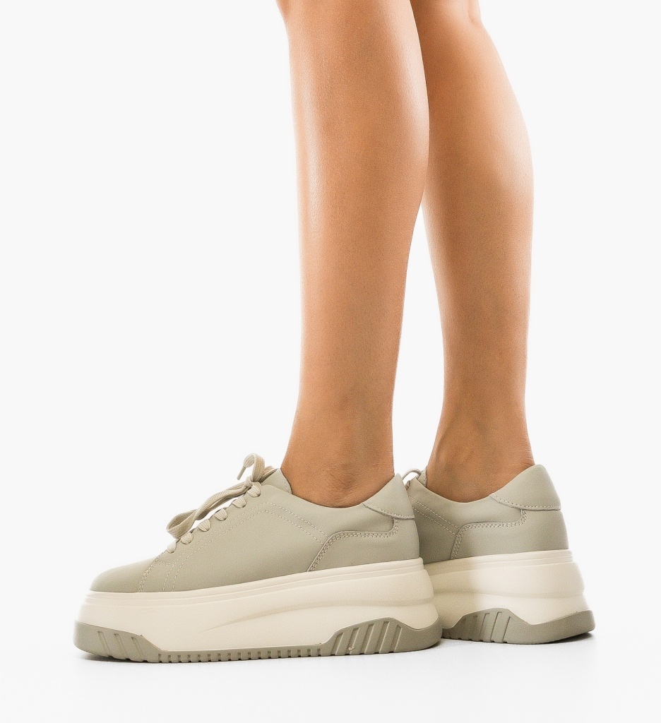 Sneakers Dama Krimna Gri - Stil si Confort Urban - imagine 2