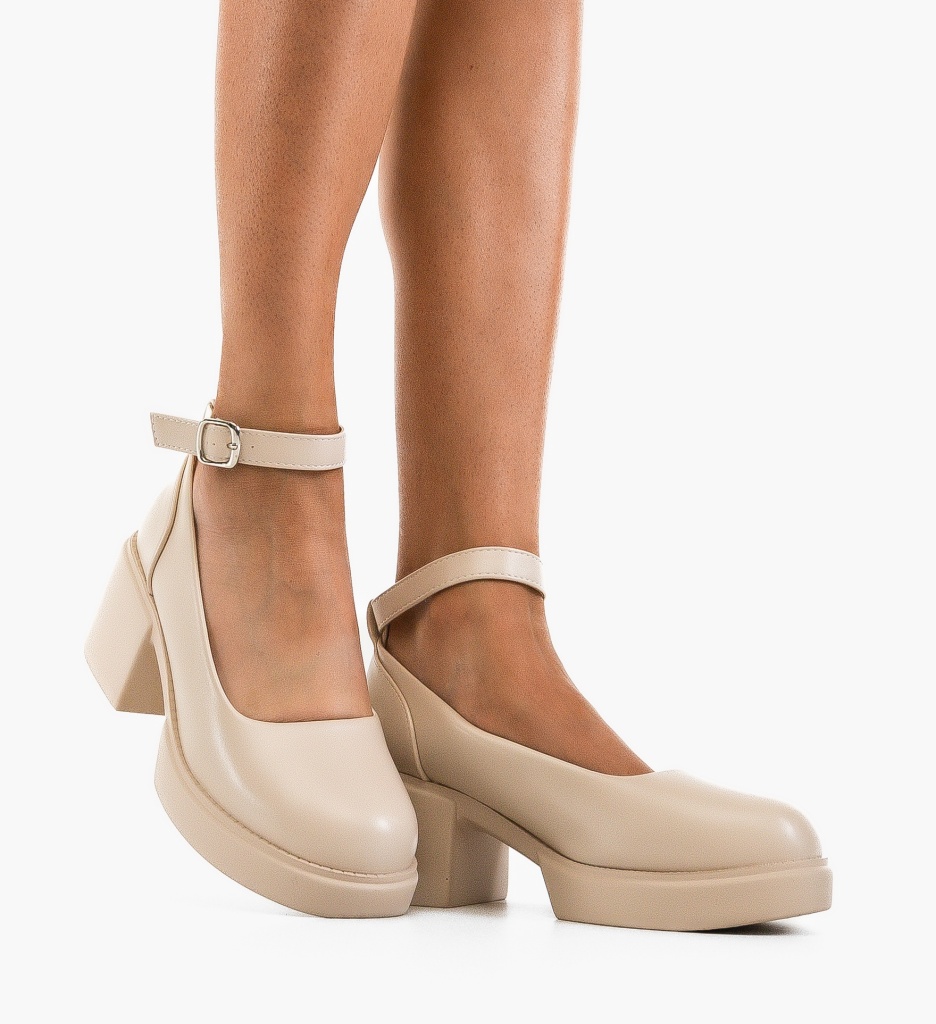 Pantofi dama Grima Bej - Eleganță și confort - imagine 3