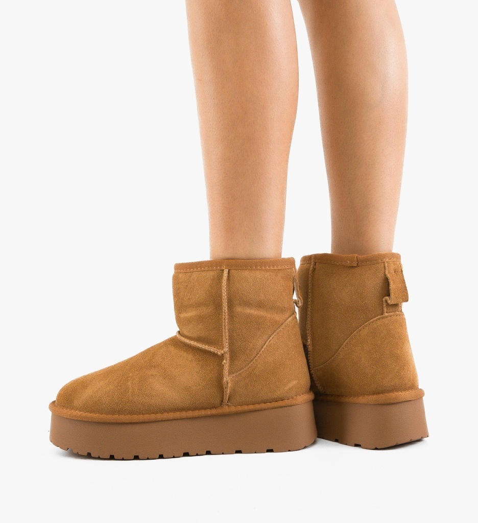 Cizme Ug Kami Camel | Depurtat - Confort Termic - imagine 5