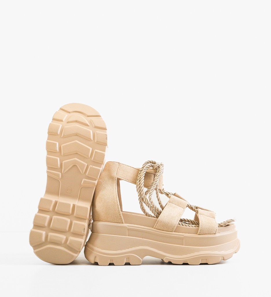 Platforme Dama Ayna Bej - Eleganță și Confort - imagine 4