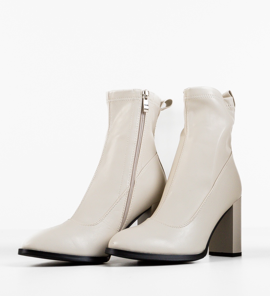 Botine Dama Bej Tagada - Confort Zilnic - imagine 5
