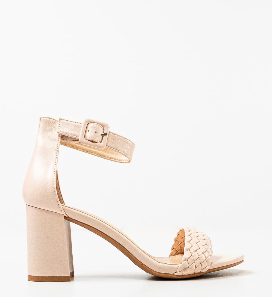 Sandale cu Toc Bej | Eleganță Asigurată - imagine 4