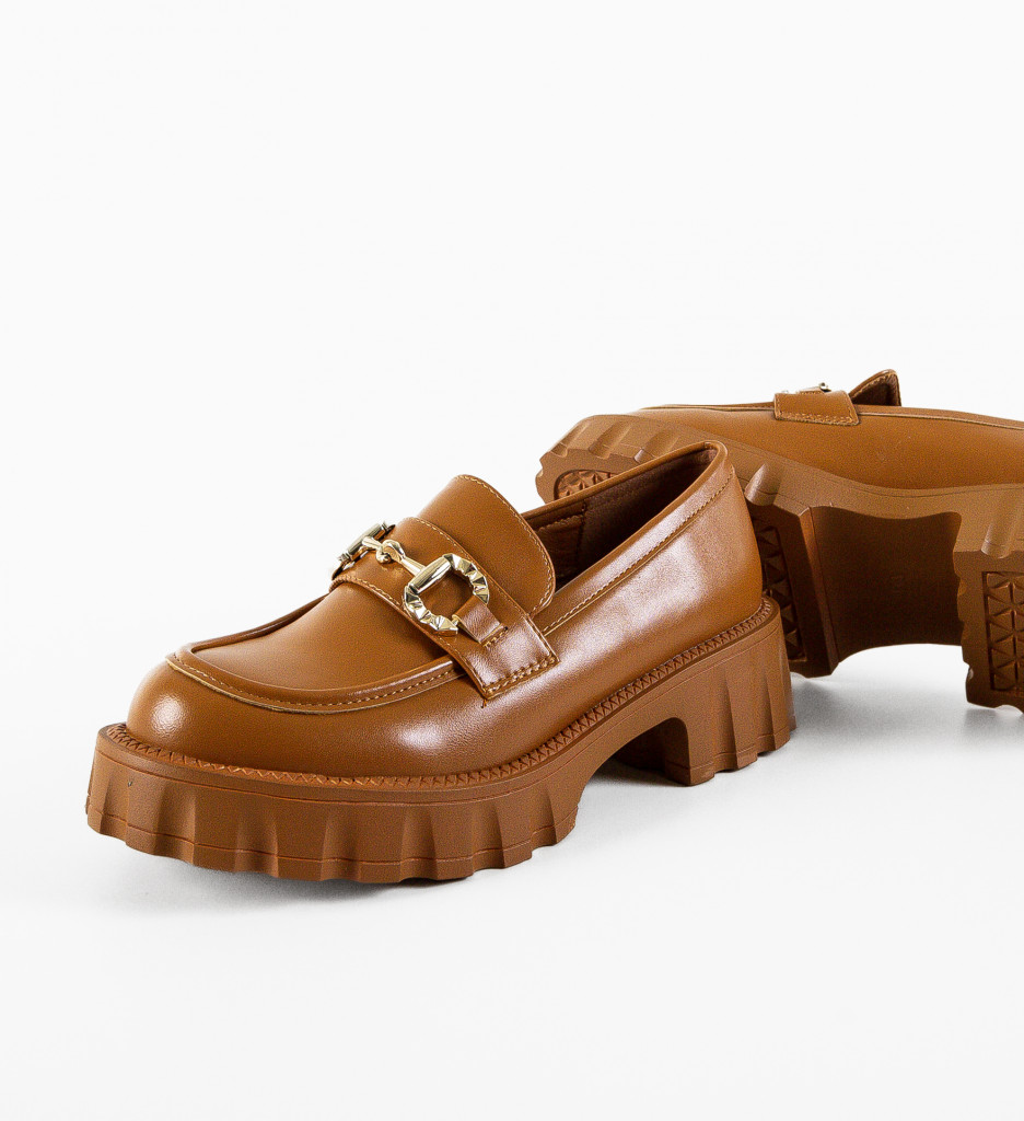 Pantofi Casual Alyena Camel - Confort și Stil - imagine 13