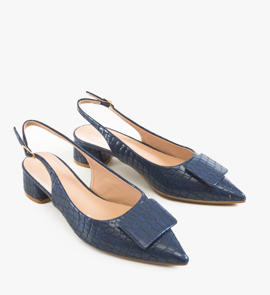 Pantofi dama Lekena Bleumarin eleganți - imagine 4