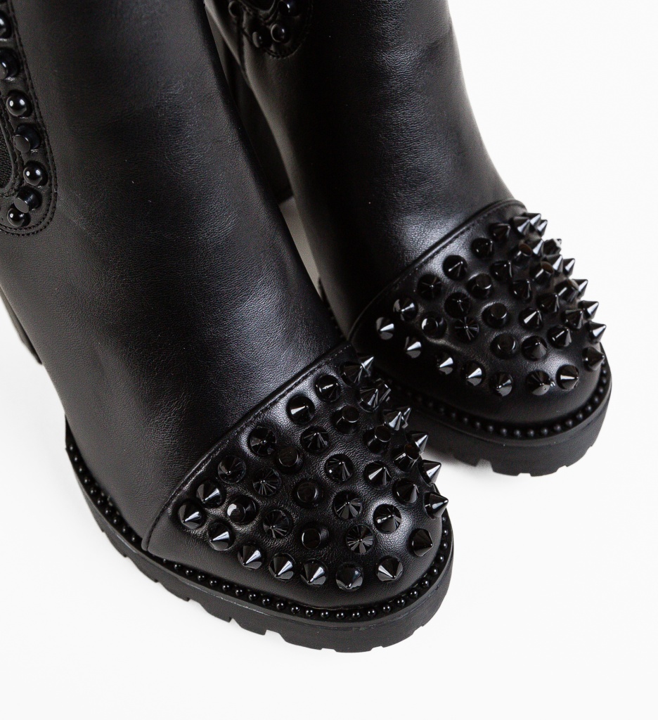 Botine Mendel Negre - Eleganță și Confort - imagine 6