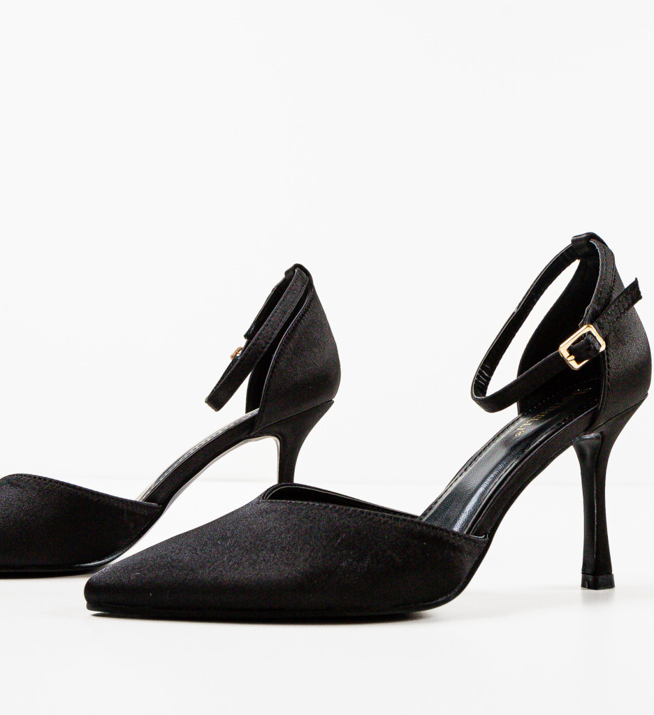 Pantofi cu Toc Negri Eleganți - Stil și Confort - imagine 4