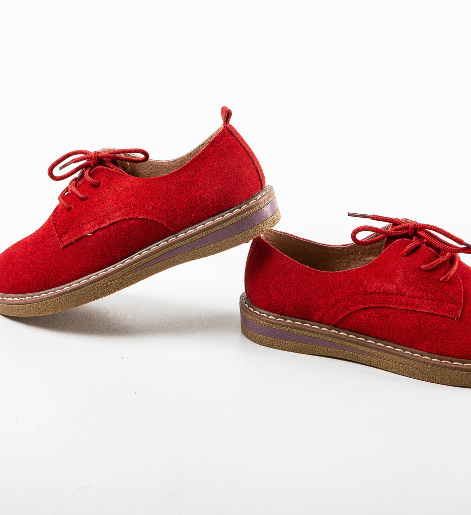 Pantofi Casual Romena Rosii - Stil Zilnic - imagine 6