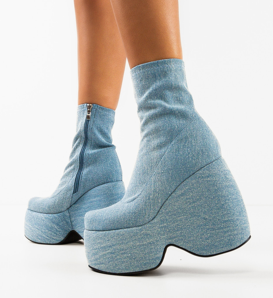 Botine Stelar Albastre - Stil și Confort - imagine 6