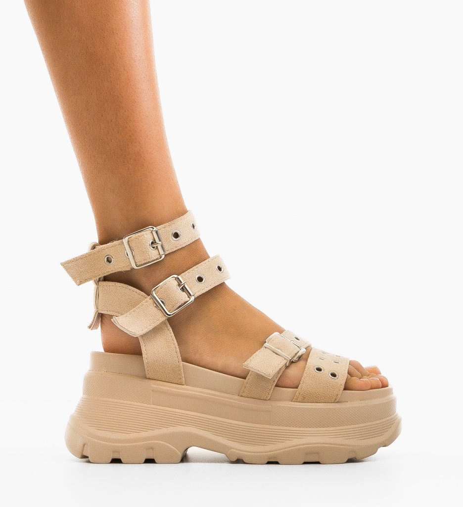 Sandale Kamizina Bej | Eleganță și Confort - imagine 4