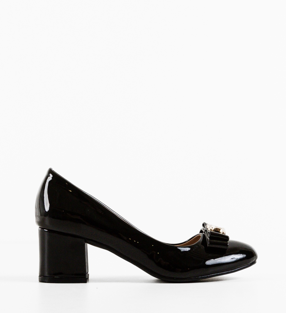 Pantofi cu Toc Ladymaz Negri | Eleganți - imagine 4