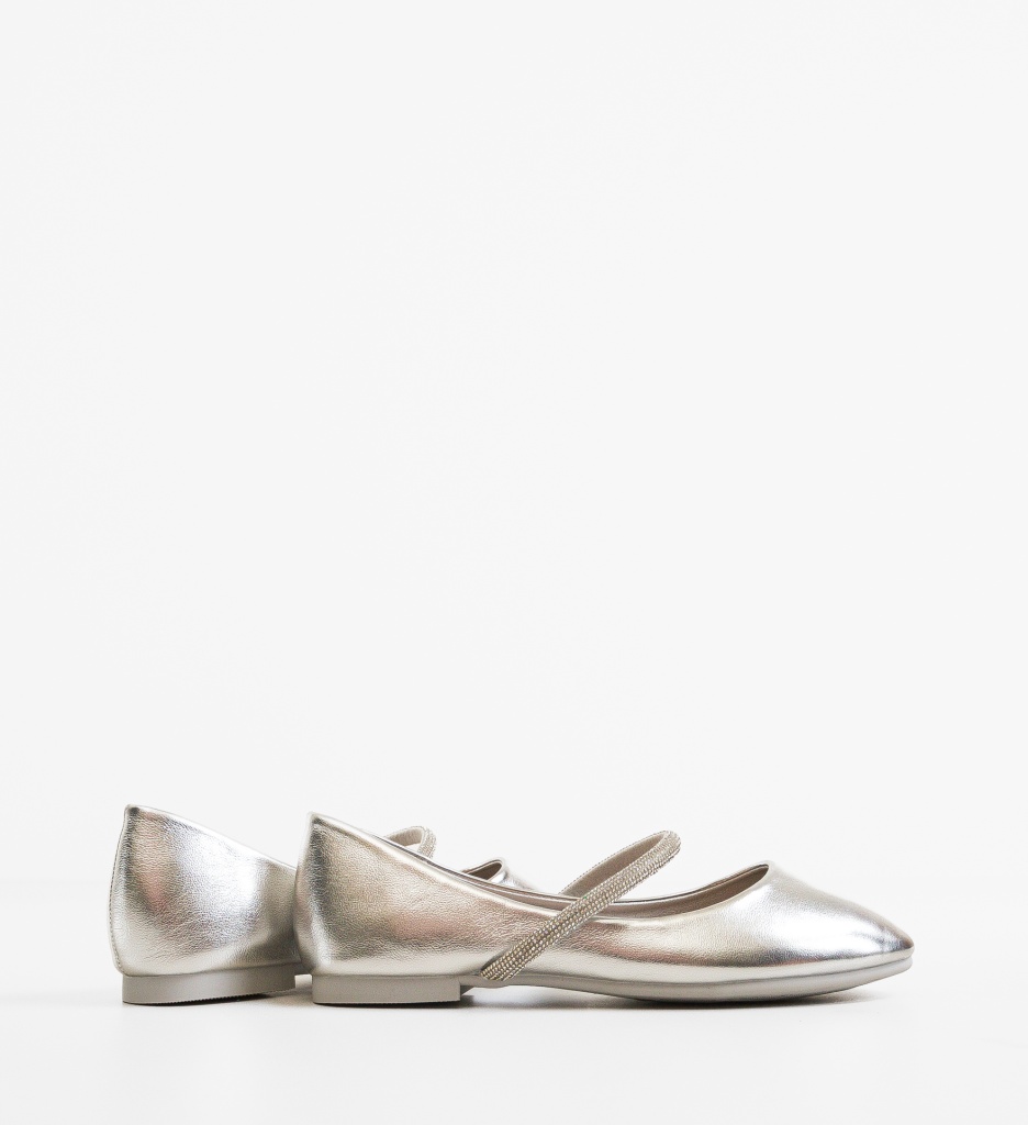 Balerini Dama Keelan Argintii - Eleganță Casual - imagine 4