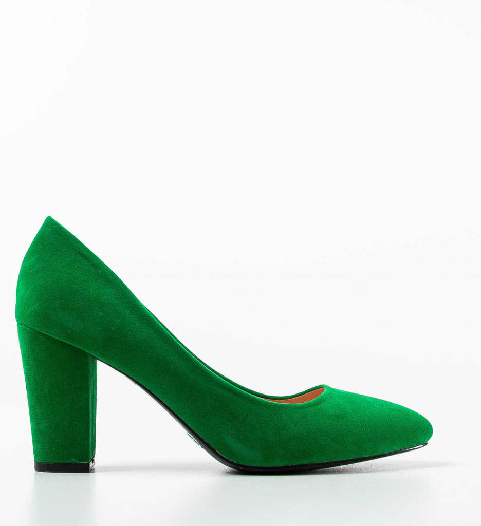 Pantofi Yaba Verzi cu Toc - Stil și Eleganță - imagine 5