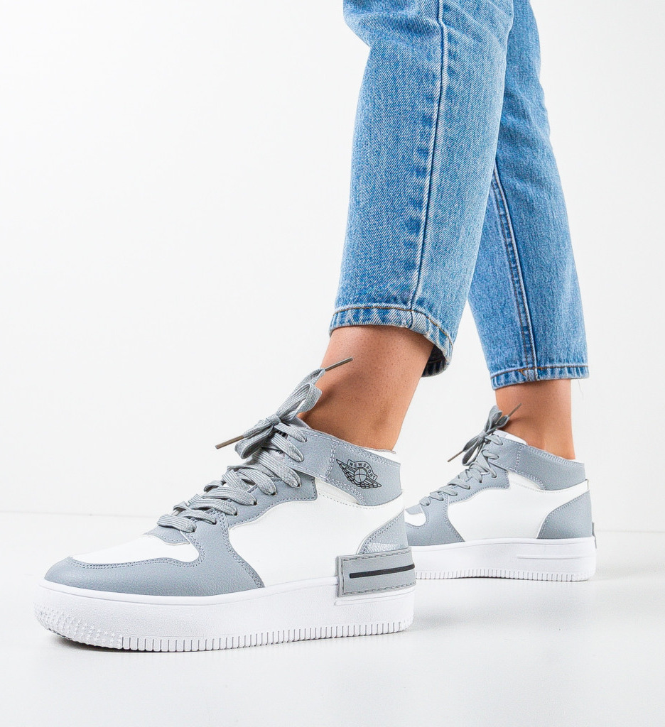 Sneakers Dama Alissa Gri - Confort și Stil