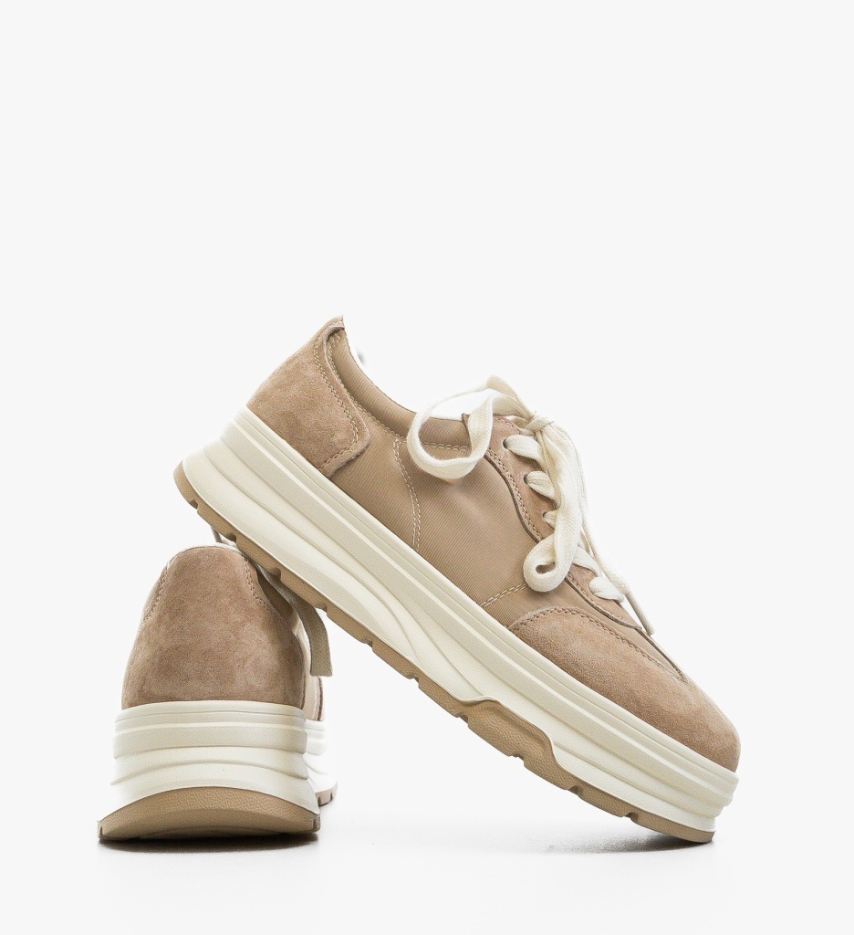 Sneakers Dama Dynal Bej - Confort și Stil Sport - imagine 5