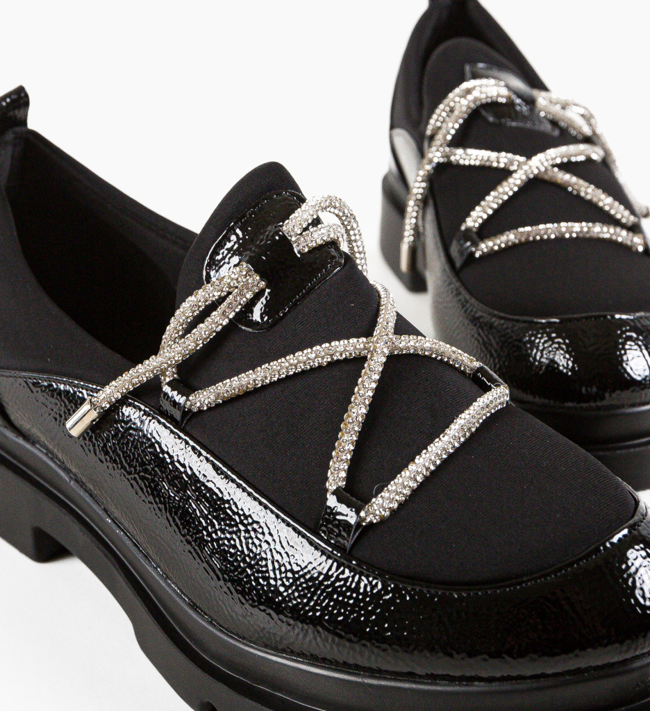 Pantofi Casual Dama Stayli Negri Eleganți - imagine 8