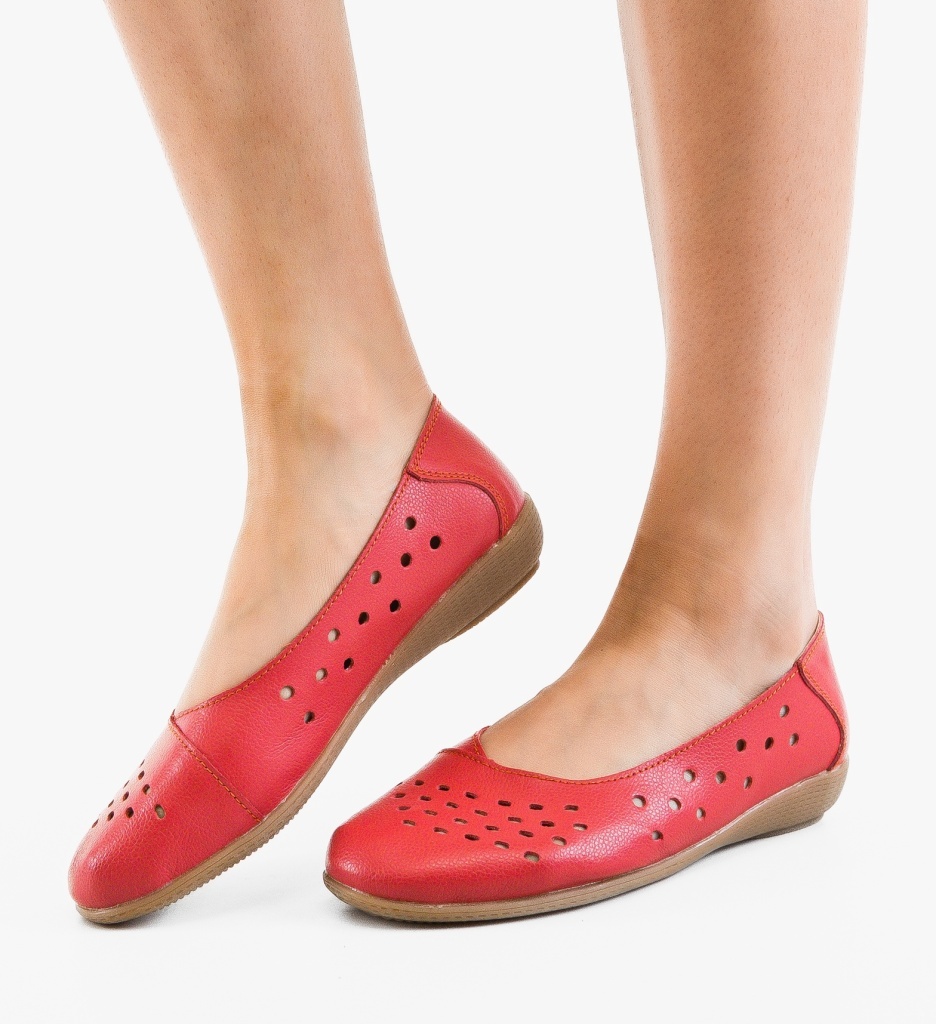 Balerini Dama Vanga Rosii - Eleganta si Confort Casual - imagine 5