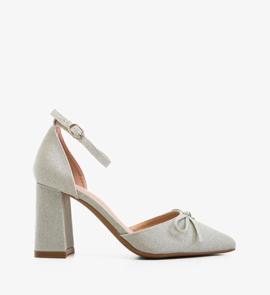 Pantofi Dama Pierce Argintii - Eleganță și Stil - imagine 6