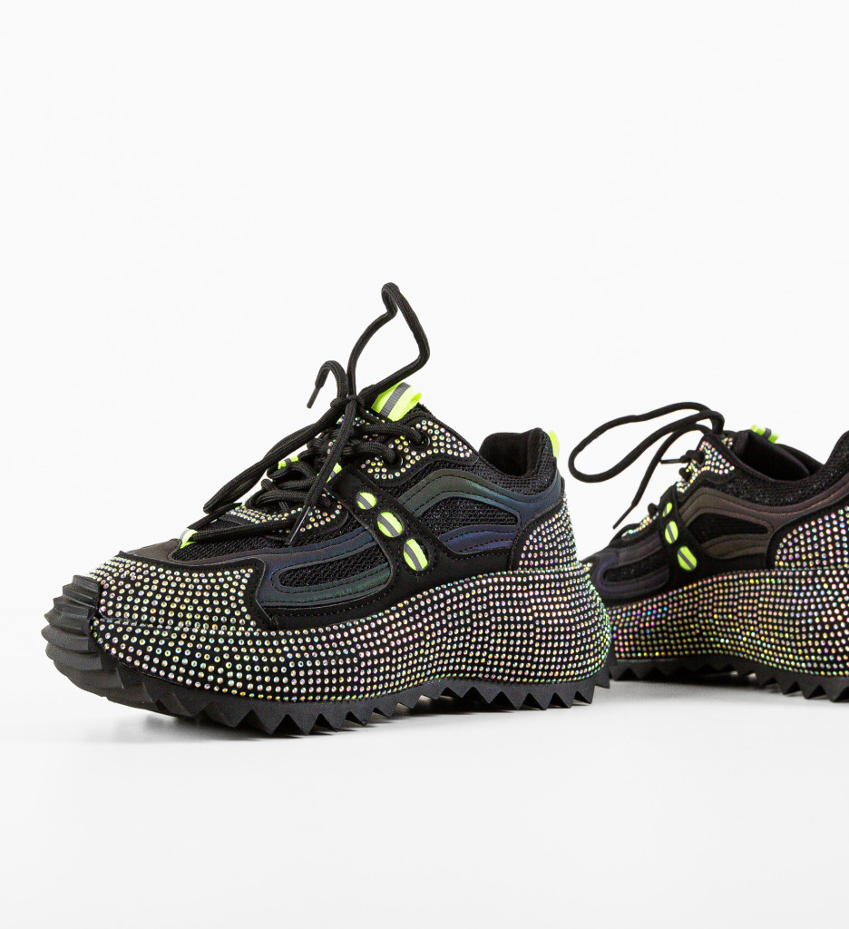 Sneakers Dama Davaa Negri - Confort și Stil - imagine 4