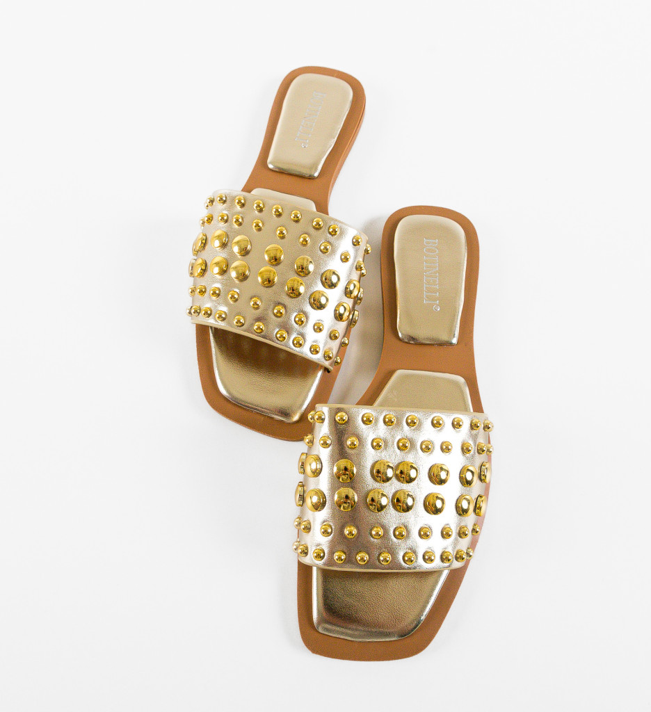 Papuci Dama Pointy Aurii | Eleganță Asigurată