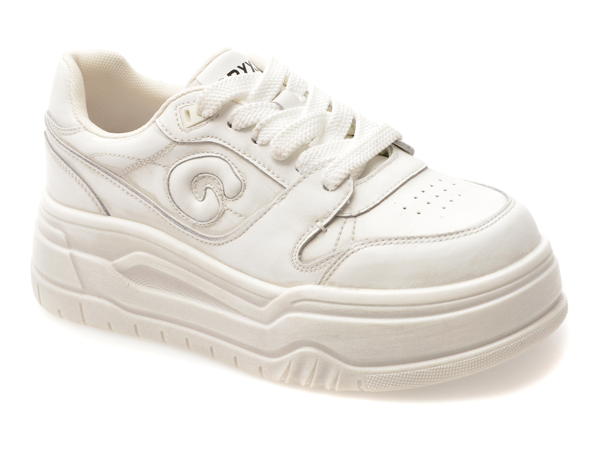 Pantofi sport GRYXX albi din piele naturală