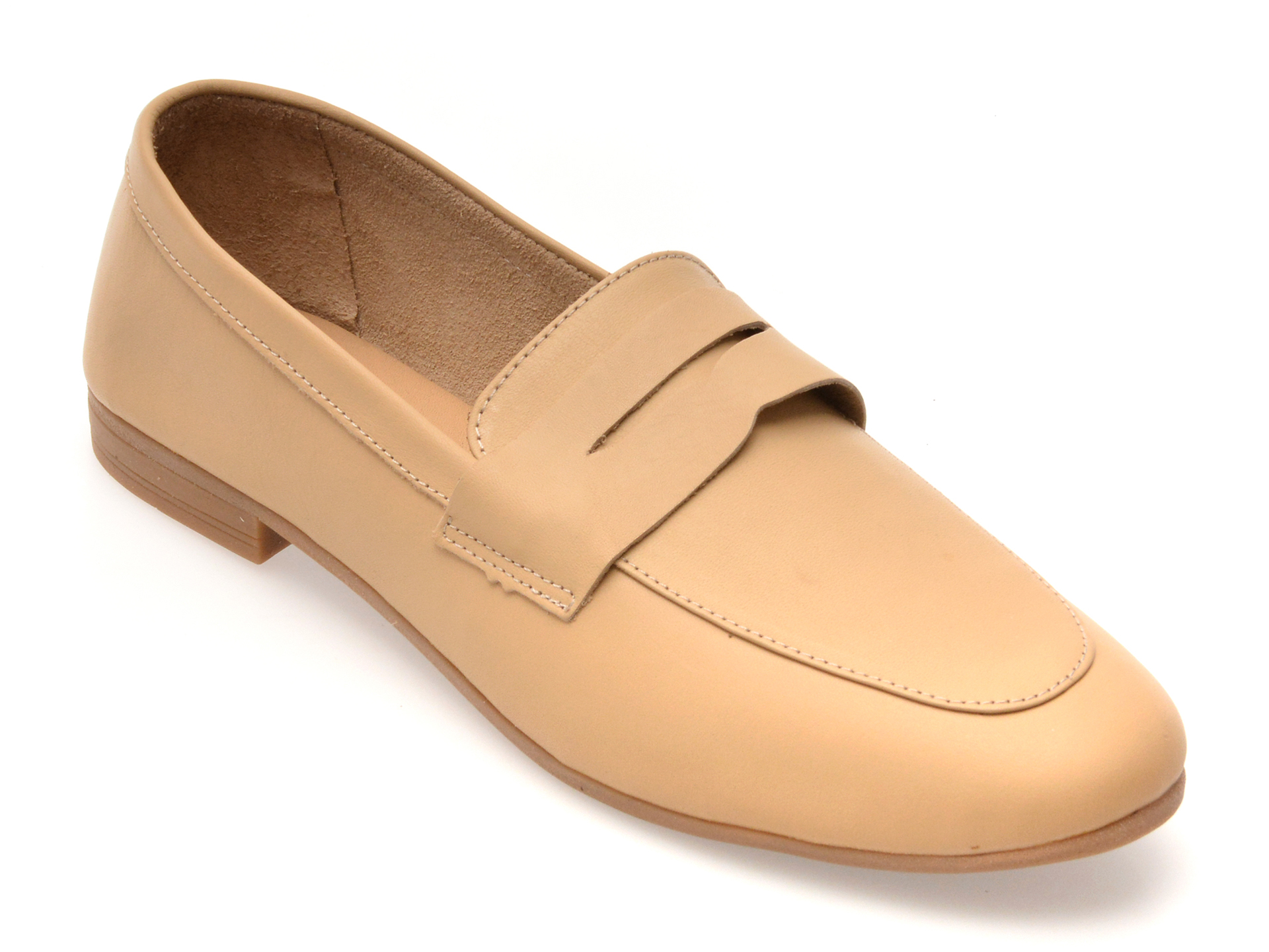 Mocasini Flavia Passini Bej din Piele Naturală