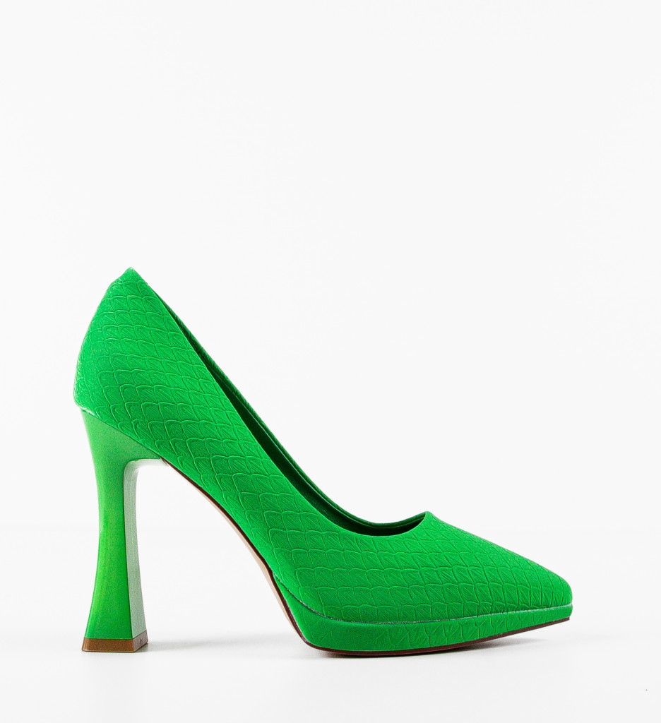 Pantofi cu Toc Verzi Sisies - Eleganță Asigurată - imagine 4