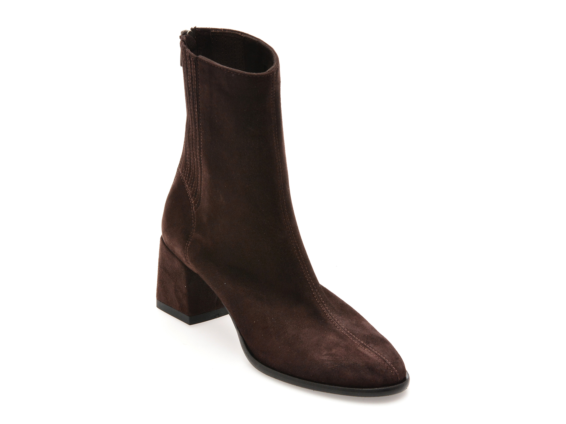 Ghete Epica Piele Intoarsa Maro - Confort Stil