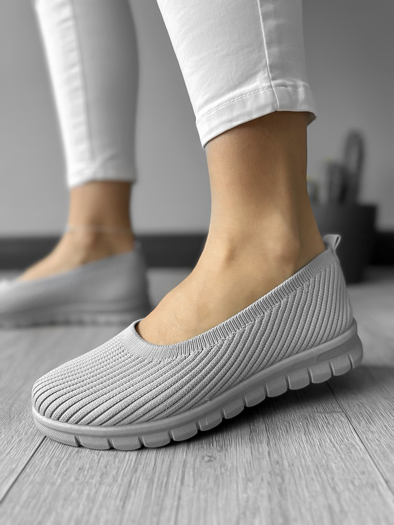 Espadrile Dama Casual Gri - Confort Maxim