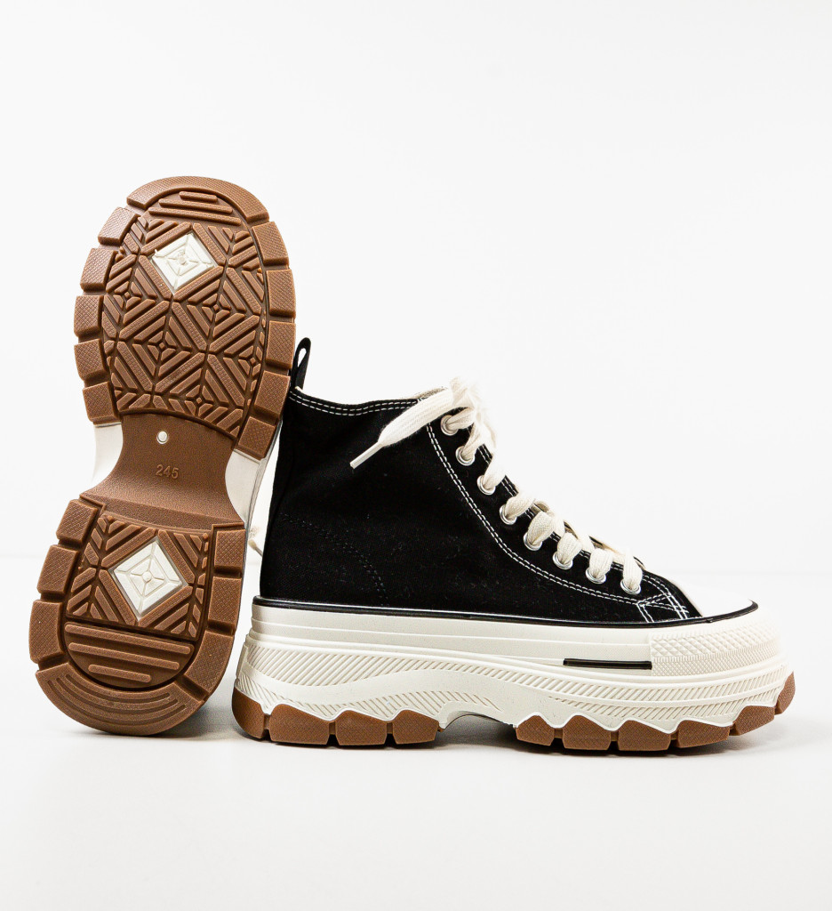 Sneakers Dama Puss Negri | Confort & Stil - imagine 6