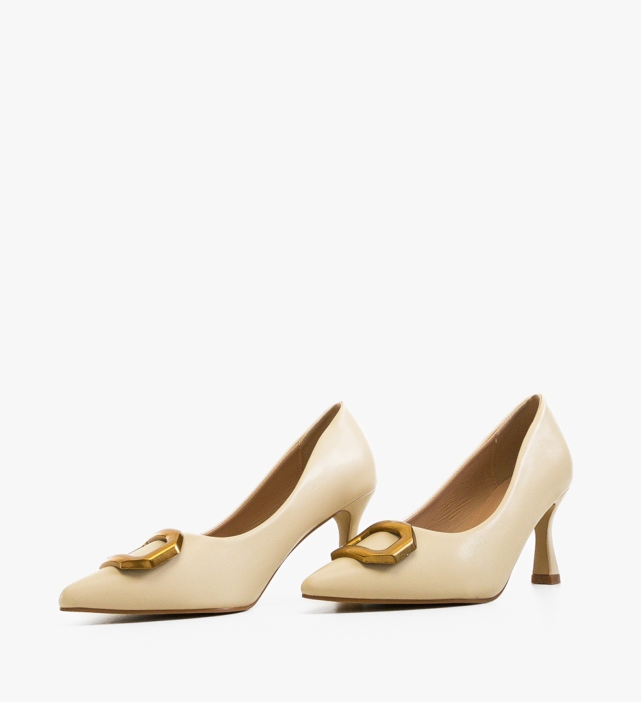 Pantofi Stiletto Lynda Bej - Eleganță și Stil - imagine 6