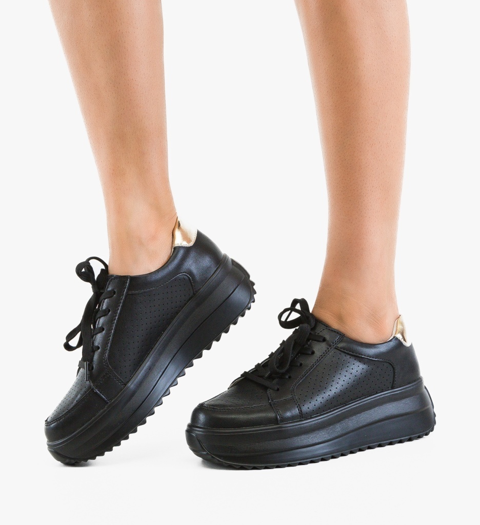 Pantofi Casual Cazmi Negri – Eleganță și Confort Zilnic - imagine 4