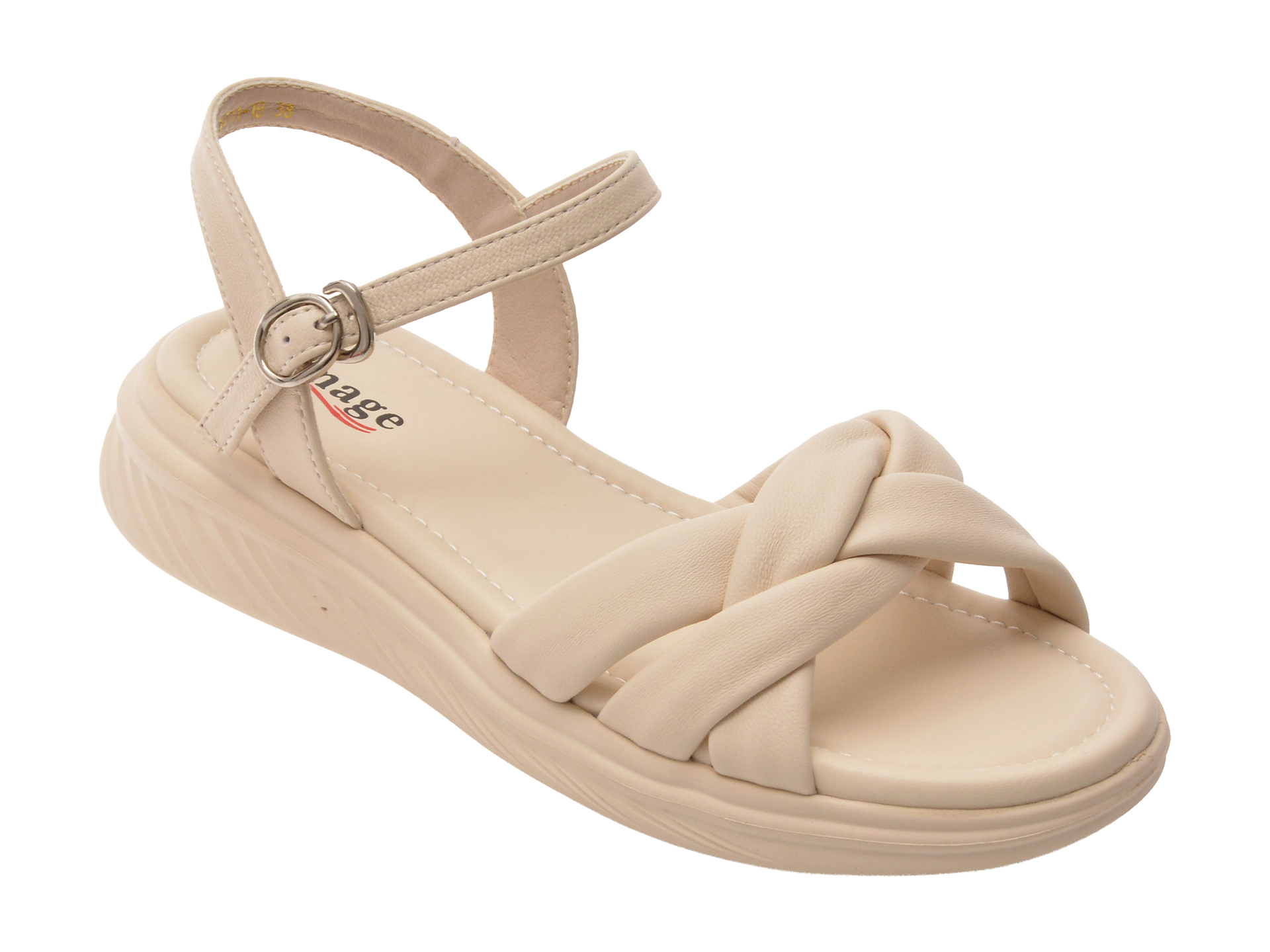 Sandale IMAGE din Piele Naturală | Eleganță Albă