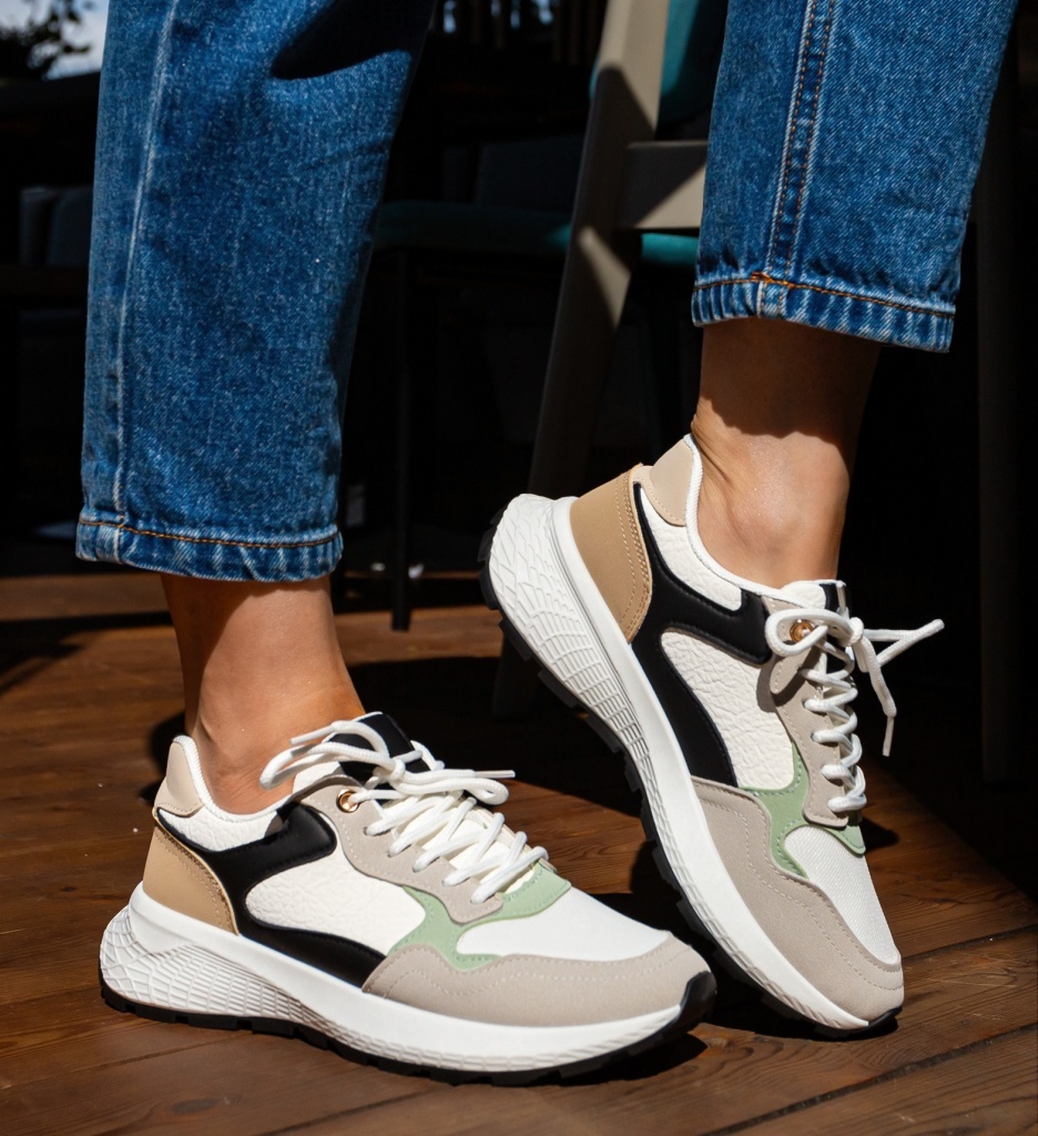 Sneakers Dama Alina Gri - Confort Urban - imagine 3